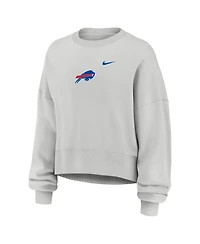 Nike Women's Gray Buffalo Bills Oversized Primetime Phoenix Fleece Sweatshirt