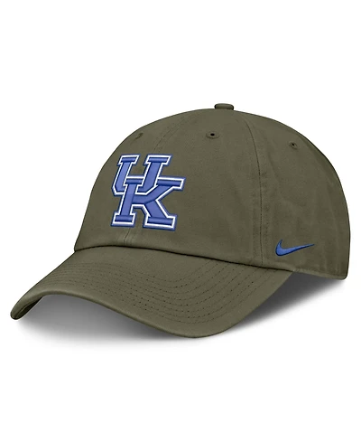 Nike Men's and Women's Olive Kentucky Wildcats Primetime Club Adjustable Hat