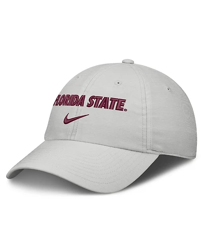 Nike Men's and Women's Gray Florida State Seminoles 2026 On-Field Gameday Club Adjustable Hat