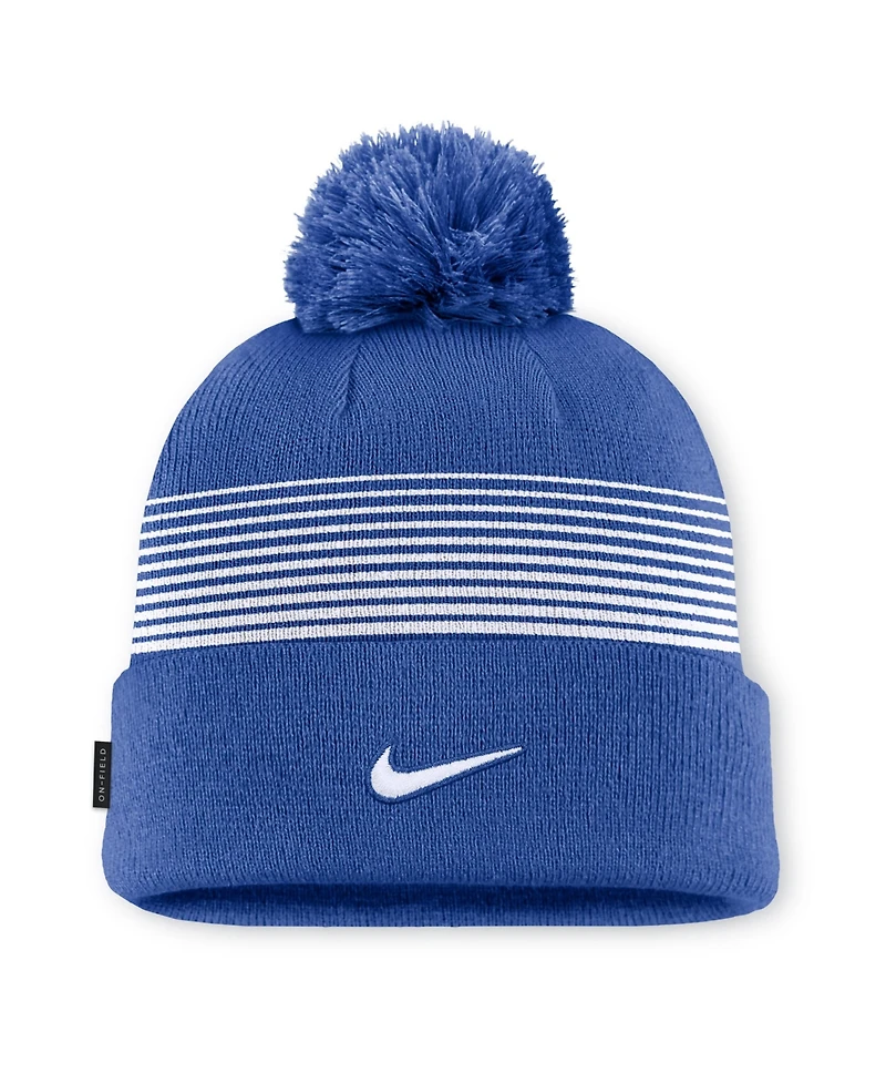 Nike Men's and Women's Royal Kentucky Wildcats 2026 On-Field Cuffed Knit Pom Hat