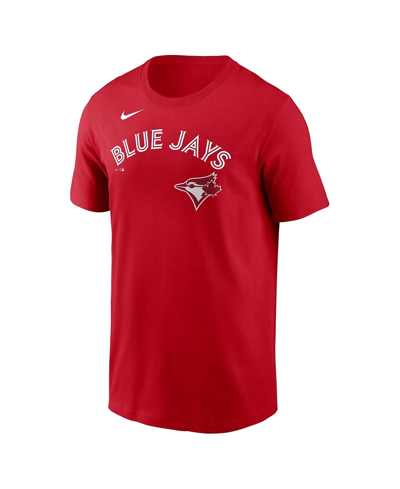 Nike Men's Red Toronto Blue Jays Wordmark T-Shirt