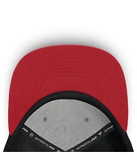 Fanatics Men's Black Chicago Blackhawks On Stage Podium A-Frame Adjustable Hat