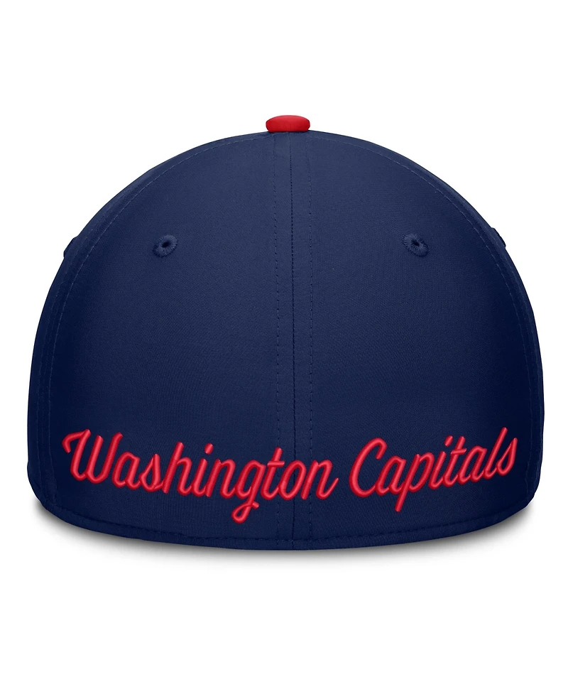 Fanatics Men's Navy/Red Washington Capitals Flex Fit Hat