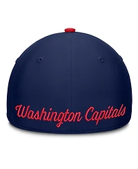 Fanatics Men's Navy/Red Washington Capitals Flex Fit Hat