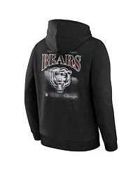Fanatics Men's Black Chicago Bears Nightfall Long Sleeve Fleece Hoodie