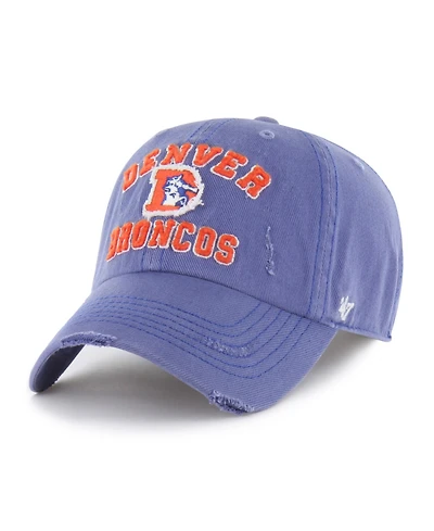 '47 Brand Men's Blue Denver Broncos Seymoore Clean Up Adjustable Hat