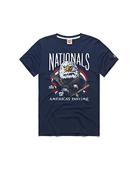 Homage Men's Navy Washington Nationals America's Pastime Tri-Blend T-Shirt