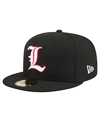 New Era Men's Black Louisville Cardinals On-Field Baseball Fitted Hat