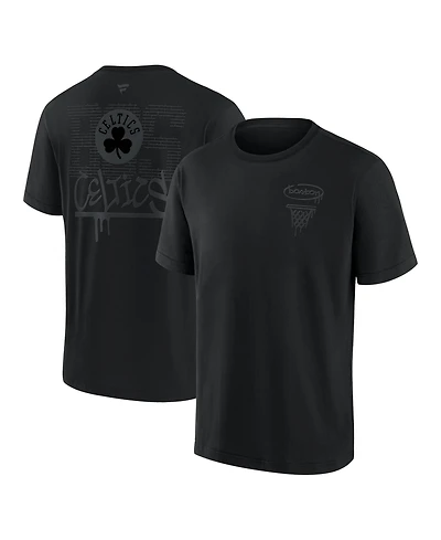 Fanatics Men's Boston Celtics Blackout Heavyweight T-Shirt
