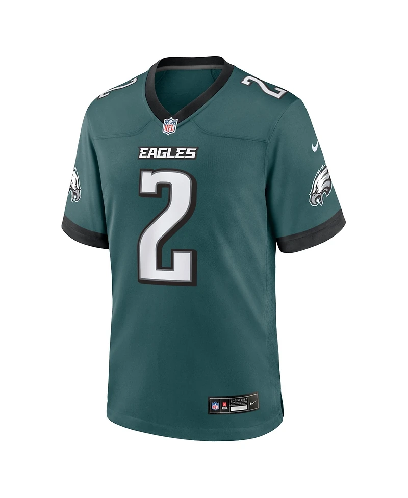 Nike Men's Tariq Woolen Midnight Green Philadelphia Eagles Team Game Jersey