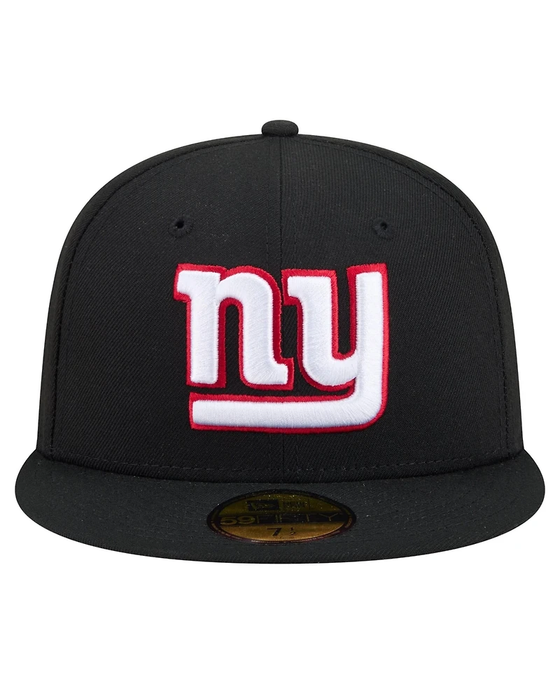 New Era Men's Black York Giants 59FIFTY Fitted Hat