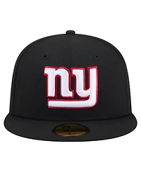 New Era Men's Black York Giants 59FIFTY Fitted Hat