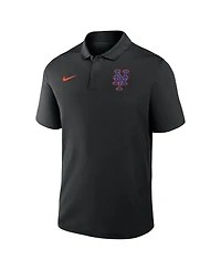 Nike Men's Black New York Mets Alternate Victory Dri-fit Polo Shirt