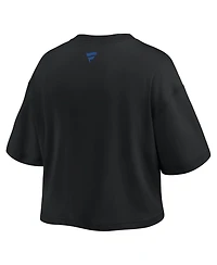 Fanatics Women's Black Dallas Cowboys Americana Cropped T-Shirt