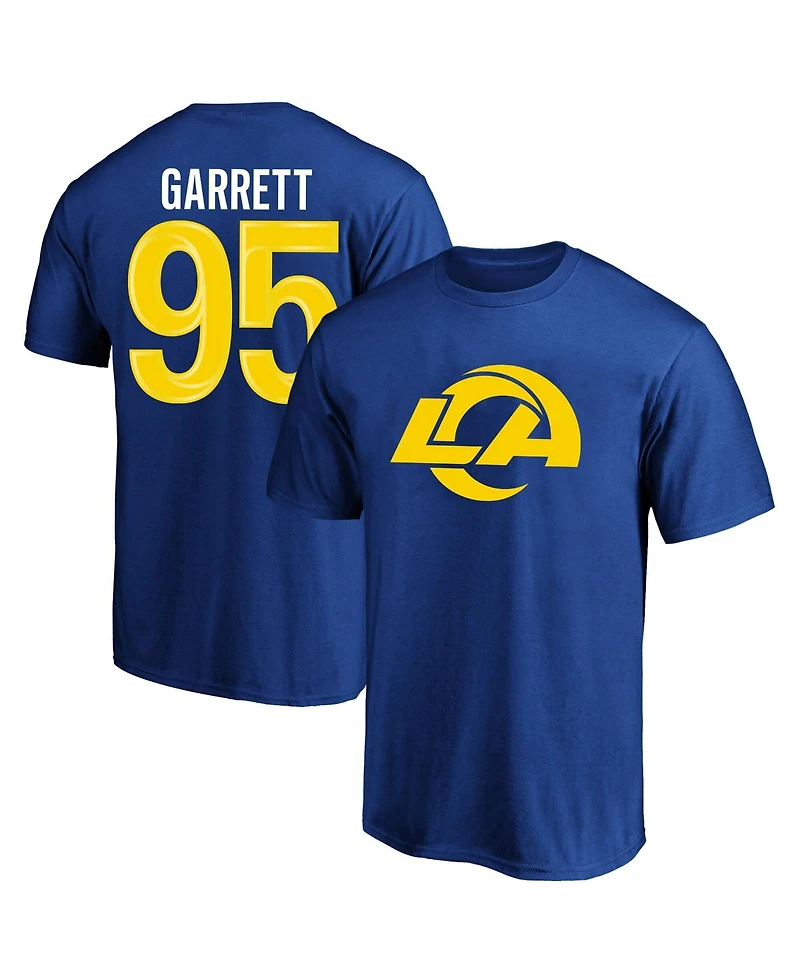 Fanatics Men's Myles Garrett Royal Los Angeles Rams Big & Tall Name Number T-Shirt