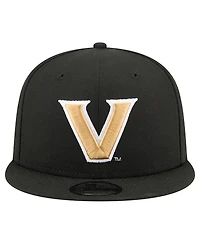 New Era Men's Black Vanderbilt Commodores Team 9FIFTY Snapback Hat