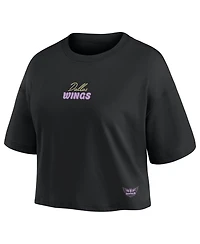 Fanatics Women's Paige Bueckers Black Dallas Wings Name & Number Cropped Top
