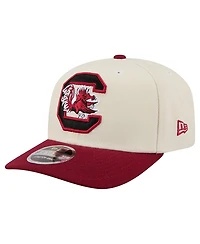 New Era Men's White/Garnet South Carolina Gamecocks America's 250th 9SEVENTY Adjustable Hat