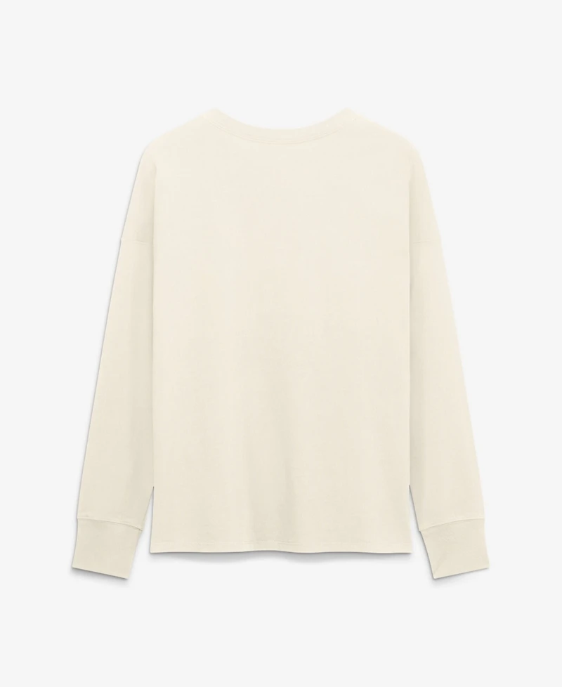 Fanatics Women's Cream Dallas Stars Distressed Logo Long Sleeve T-Shirt