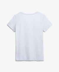 Logo Athletic Women's New England Patriots V-Neck Short-Sleeve T-Shirt
