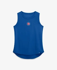 Fanatics Women's Royal Chicago Cubs Draped Mesh Back Performance Tank Top