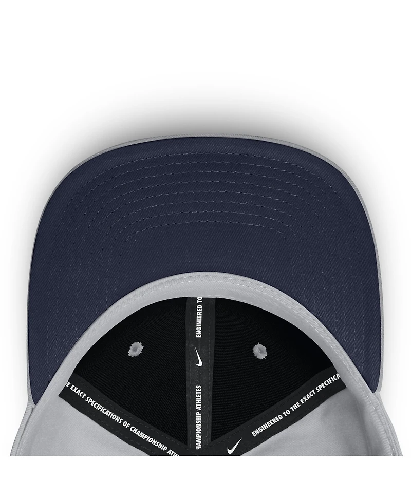 Nike Men's Gray Tampa Bay Rays Primetime Rise Dri-fit Flex Hat