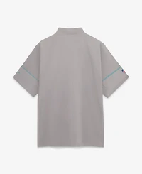 Nike Men's Gray Miami Dolphins Sideline Short Sleeve Quarter-Zip Coaches Jacket