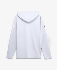 Nike Men's White Kansas City Chiefs Sideline Game On Lightweight Long Sleeve Dri-fit Hoodie