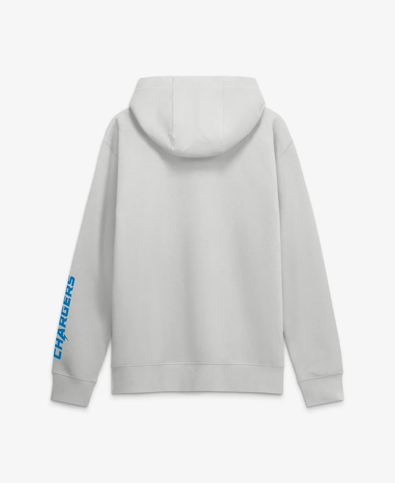 Nike Men's Gray Los Angeles Chargers Cool Down Club Full-Zip Hoodie