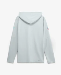 Nike Men's Platinum Miami Dolphins Sideline Game On Lightweight Long Sleeve Dri-fit Hoodie