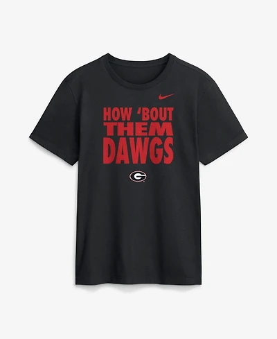 Nike Men's Black Georgia Bulldogs 2026 Sideline Dri-fit Slogan T-Shirt
