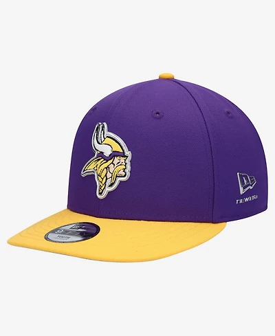 New Era Big Boys and Girls Purple/Gold Minnesota Vikings 2026 Nfl Draft Pre-Curved 9FIFTY Snapback Hat