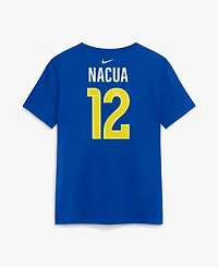 Nike Women's Puka Nacua Royal Los Angeles Rams Name & Number T-Shirt