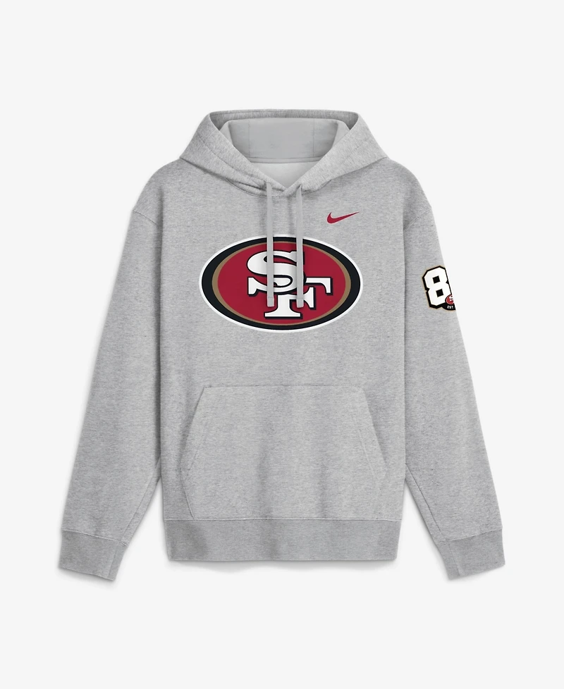 Nike Men's Heather Gray San Francisco 49ers 80th Anniversary Showdown Club Fleece Hoodie
