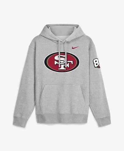 Nike Men's Heather Gray San Francisco 49ers 80th Anniversary Showdown Club Fleece Hoodie