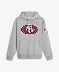 Nike Men's Heather Gray San Francisco 49ers 80th Anniversary Showdown Club Fleece Hoodie