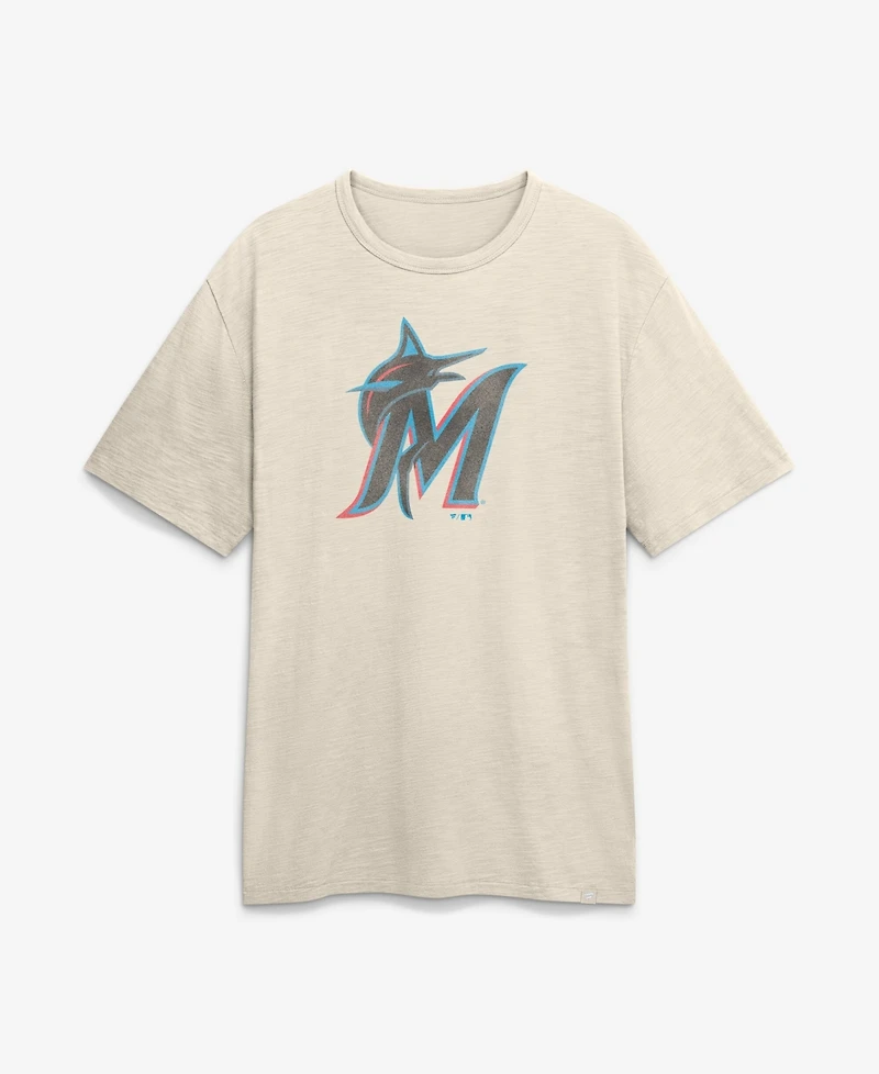 Fanatics Men's Cream Miami Marlins Stadium Slub T-Shirt