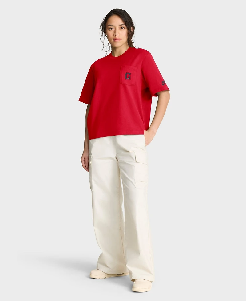 Nike Women's Red Georgia Bulldogs Legacy Pocket Boxy T-Shirt