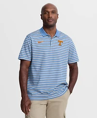 Nike Men's Light Blue/White Tennessee Volunteers Striped Dri-fit Polo Shirt