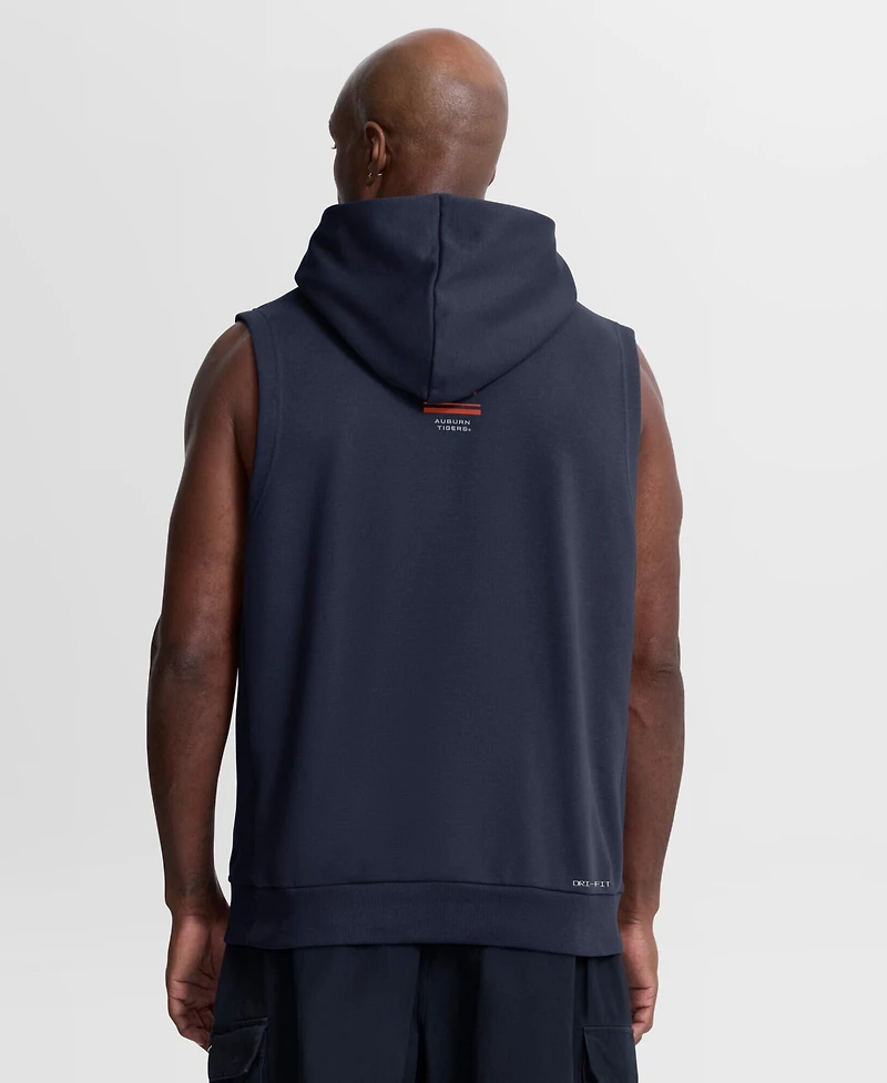 Nike Men's Navy Auburn Tigers 2026 Sideline Sleeveless Dri-fit Hoodie