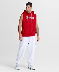Nike Men's Red Georgia Bulldogs 2026 Sideline Sleeveless Dri-fit Hoodie