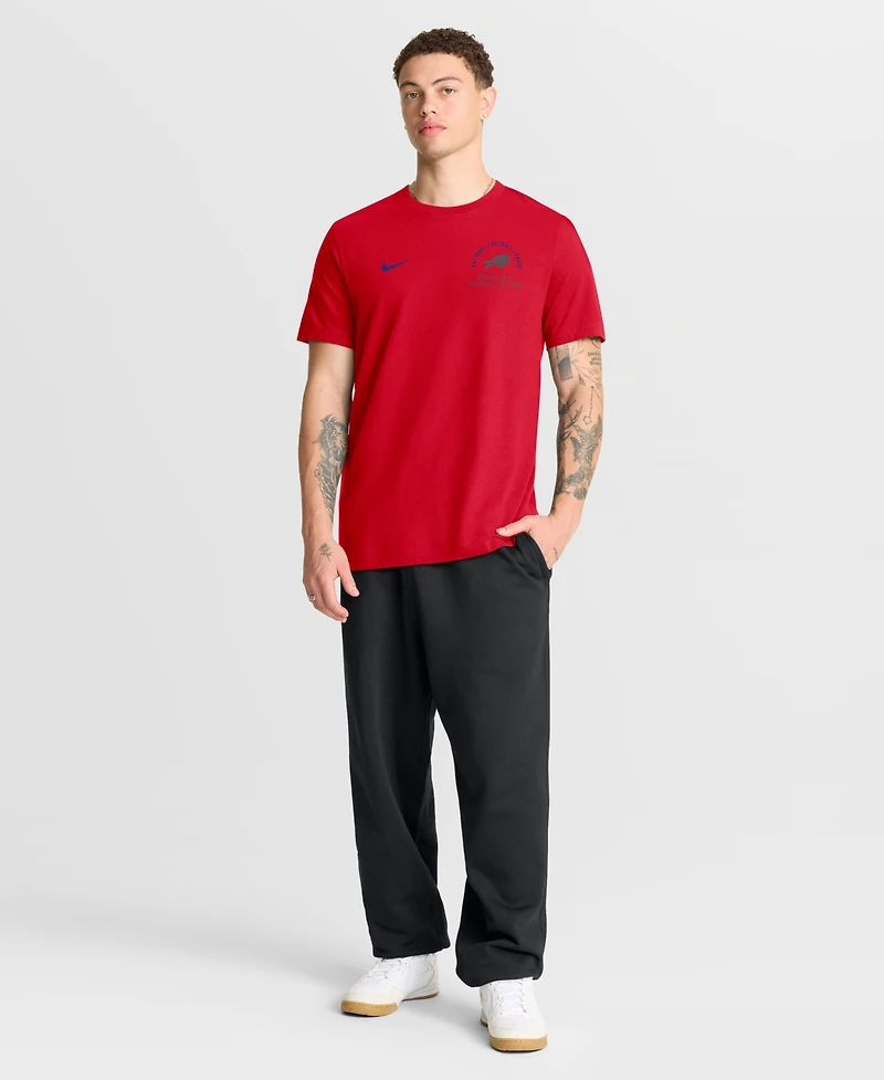 Nike Men's Red Buffalo Bills Split Logo T-Shirt