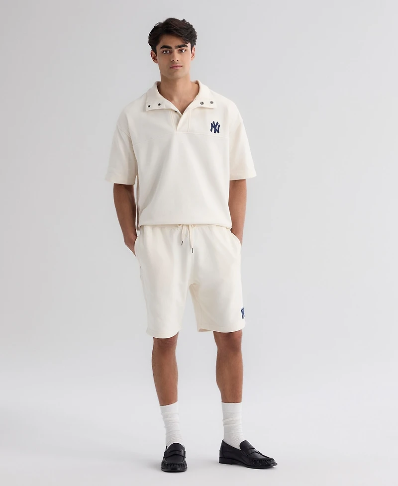 Fanatics Men's Bisque New York Yankees Iconic Terry Warm-Up Shorts