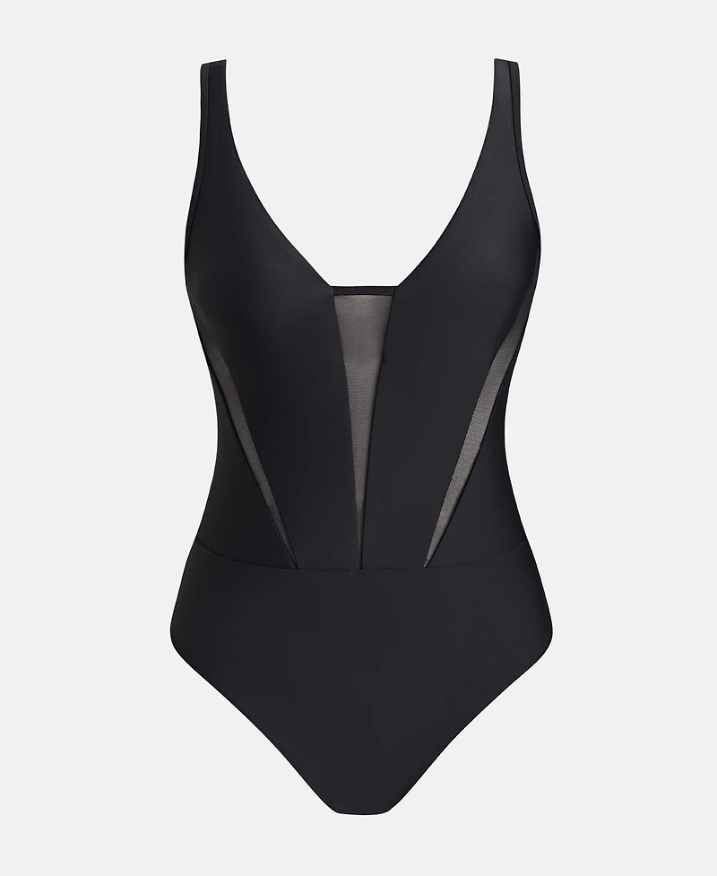 Cupshe Women's One-Piece Swimsuit With Mesh Panel