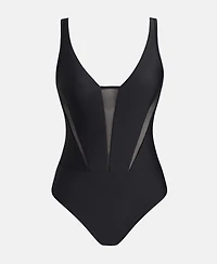 Cupshe Women's One-Piece Swimsuit With Mesh Panel