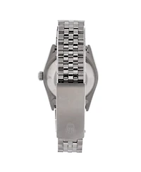 Pre-Owned Rolex Oyster Perpetual Datejust Automatic Watch in Stainless Steel and White Gold with Diamond Markers 31mm