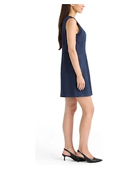 Ellen Tracy Women's Embellished Faux Suede Dress