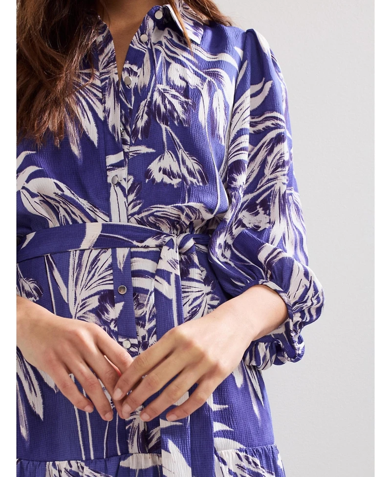 Phase Eight Women's Coralie Print Shirt Midaxi Dress