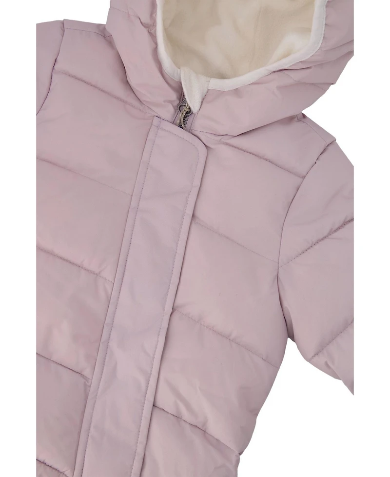 Deux par Baby Girl (3M-24M) Cloud One Piece Snowsuit Adapted for Car Seats