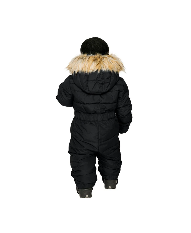 Deux par Baby ( 6M to 24M ) Unisex Original One Piece Puffy Snowsuit with Removable Mittens and Boots